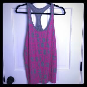 Oakley Tank Top with pink lettering Medium